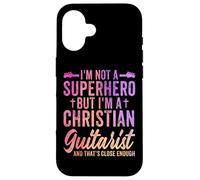 I'm Not a Superhero but I'm a Christian Guitarist - Guitar Carcasa para iPhone 16