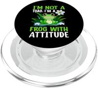 I'm Not A Toad Im A Frog with Attitude PopSockets PopGrip para MagSafe