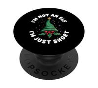 I'm Not An Elf I'm Just Short Funny Christmas For Boys Girls PopSockets PopGrip Adhesivo