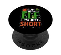 Im Not An Elf Just Short Funny Christmas Xmas Sarcástico PopSockets PopGrip Adhesivo