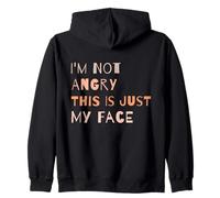 I'm Not Angry This Is Just My Face, Cita Divertida de introvertidos Sudadera con Capucha