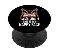 I'm Not Angry This Is My Happy Face Desajuste de emociones - PopSockets PopGrip Adhesivo