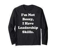 I'm Not Bossy I Have Leadership Skills Funny Saying Manga Larga