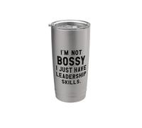 I'm not bossy I just have leadership skills Divertida Vaso térmico de acero inoxidable de doble pared