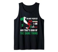 I'm Not But I Am Italian Pride Italiano Italia Bandera Camiseta sin Mangas