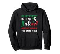 I'm Not But I Am Italian Pride Italiano Italia Bandera Sudadera con Capucha