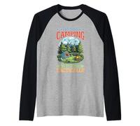 I'm Not Camping I'm Playing Tactically Estrategia de jugador Camiseta Manga Raglan