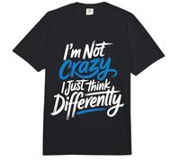 I'm Not Crazy I Just Think Differently Peculiar único Comfort Colors Adult Heavyweight T-Shirt