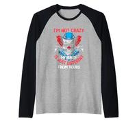 I'm Not Crazy My Reality Is Just Different from Yours Camiseta Manga Raglan
