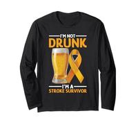 I'm Not Drunk I'm A Stroke Survivor Lesión por Conciencia Manga Larga