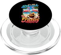 I'm Not Drunk Just Fancy Retro Pink Flamingo Fiesta En La Playa PopSockets PopGrip para MagSafe
