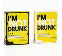 I'm NOT Drunk & Too - Juego de fiesta para noches de juegos - Regalo de cumpleaños número 21 y juego de despedida de soltera con total de 110 tarjetas - Divertido juego de cartas inolvidable para