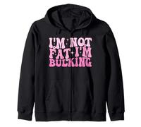 I'm Not Fat I'm Bulking Fitness Divertido Cheat Day Entrenamiento Gimnasio Sudadera con Capucha