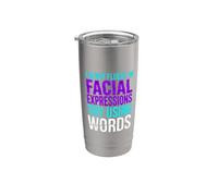I'm Not Fluent In Facial Expressions Try Using Words - Vaso térmico de acero inoxidable de doble pared