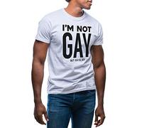 Im Not Gay but 20 is 20 Euro Camiseta de Hombre Blanca Size L