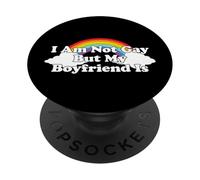I'm Not Gay But My Boyfriend Is PopSockets PopGrip Adhesivo