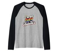 I'm Not Gay My Husband Is Orgullo LGBTQ ||--- Camiseta Manga Raglan