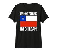 I'm Not Gritando Bandera Chilena Chile Retro Camiseta Premium