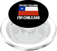 I'm Not Gritando Bandera Chilena Chile Retro PopSockets PopGrip para MagSafe