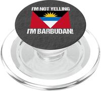I'm Not Gritando Barbudan Country Flag Barbuda PopSockets PopGrip para MagSafe