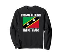 I'm Not Gritando Kittian Country Flag St Kitts Sudadera