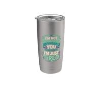 I'm Not Ignoring You I'm Just Tired Agotamiento introvertido Vaso térmico de acero inoxidable de doble pared