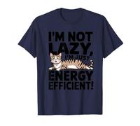 I'm Not Lazy Cat Cute for Moms Dads & Fans Juguetón Novedad Camiseta
