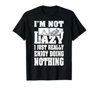 I'm Not Lazy I Just Enjoy Doing Nothing Skeleton Bones Sofá Camiseta