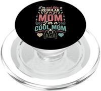 I'm Not Like A Regular Mom I'm A Cool Mom Retro Edgy PopSockets PopGrip para MagSafe