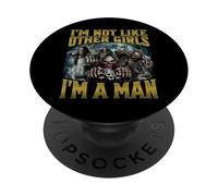 I'm Not Like Other Girls I'm A Man PopSockets PopGrip Adhesivo