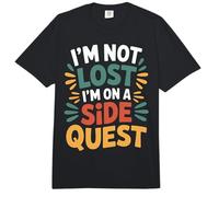 I'm Not Lost I'm On A Side Quest Gamer Nerd Joke - Comfort Colors Adult Heavyweight T-Shirt