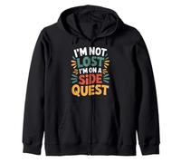 I'm Not Lost I'm On A Side Quest Gamer Nerd Joke - Sudadera con Capucha