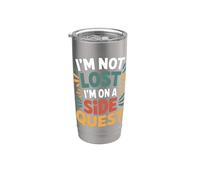 I'm Not Lost I'm On A Side Quest Gamer Nerd Joke - Vaso térmico de acero inoxidable de doble pared