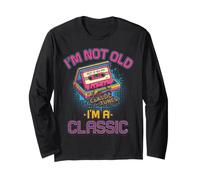 I'm Not Old I'm A Classic Retro 80s Cinta de Casete Manga Larga