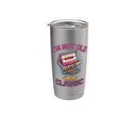 I'm Not Old I'm A Classic Retro 80s Cinta de casete Vaso térmico de acero inoxidable de doble pared