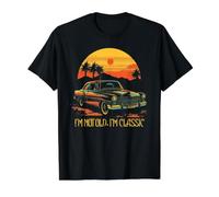 I'm Not Old I'm a Classic Vintage Car Cumpleaños Día del Padre Camiseta gráfica económica, Hombre, Negro, M