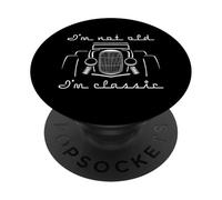 I'm Not Old I'm Classic Hot Rod - Juego de Coche con diseño de cumpleaños PopSockets PopGrip Adhesivo