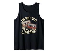 I'm Not Old I'm Classic Retro Cassette Tape Mix Design Camiseta sin Mangas