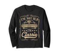I'm not old I'm classic Vintage Muscle Car Funny Old Men Manga Larga