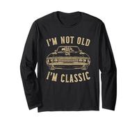 I'm not old I'm classic Vintage Muscle Car Funny Old Men Manga Larga