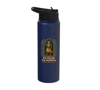 I'm Not Old I'm Medieval Cat Knight Funny Fantasy Medieval Stainless Steel Insulated Water Bottle