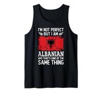 I'm Not Perfect but I am Albanian Albania Flag Camiseta sin Mangas