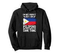 I'm Not Perfect but I'm Filipino Philippines Flag Sudadera con Capucha