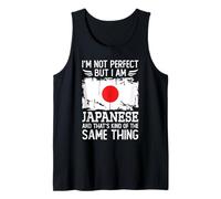 I'm Not Perfect but I'm Japanese Japan Flag Camiseta sin Mangas