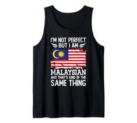 I'm Not Perfect but I'm Malaysian Malaysia Flag Camiseta sin Mangas