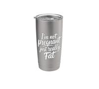 I'm Not Pregnant Just Really Fat Vaso térmico de acero inoxidable de doble pared