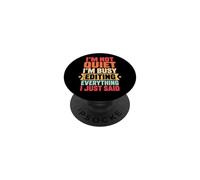 I'm Not Quiet Funny Sarcástico Autocrítico Ansiedad Retro PopSockets PopGrip Adhesivo