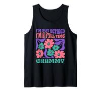 I'm Not Retired, I'm A Full Time Grammy Boho Flower Camiseta sin Mangas