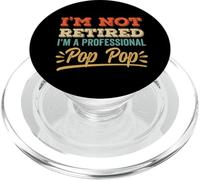 I'm Not Retired - Pop Pop Pop Vintage Retro Color PopSockets PopGrip para MagSafe