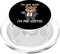 I'm Not Rude I'm Pre-Coffee PopSockets PopGrip para MagSafe